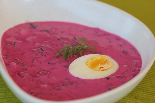 Borsch hideg cékla: recept