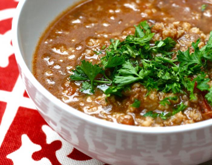 Hogyan főzött a leves kharcho? Recept burgonyával és rizszel