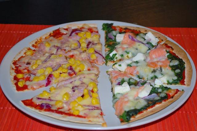 pita pizza recept