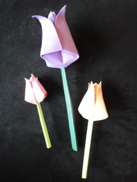Hogyan készítsünk egy tulipán papírt: a mesterkurzus megmondja nekünk