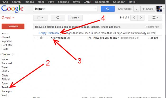 hogyan törölhet egy fiókot a Gmailben a Gmailben