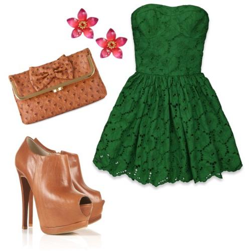 Mire kell viselnie egy zöld ruhát, hogy elegáns és gyönyörű legyen?