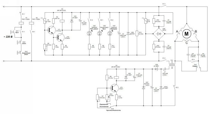 12V motorfordulatszám-szabályozó